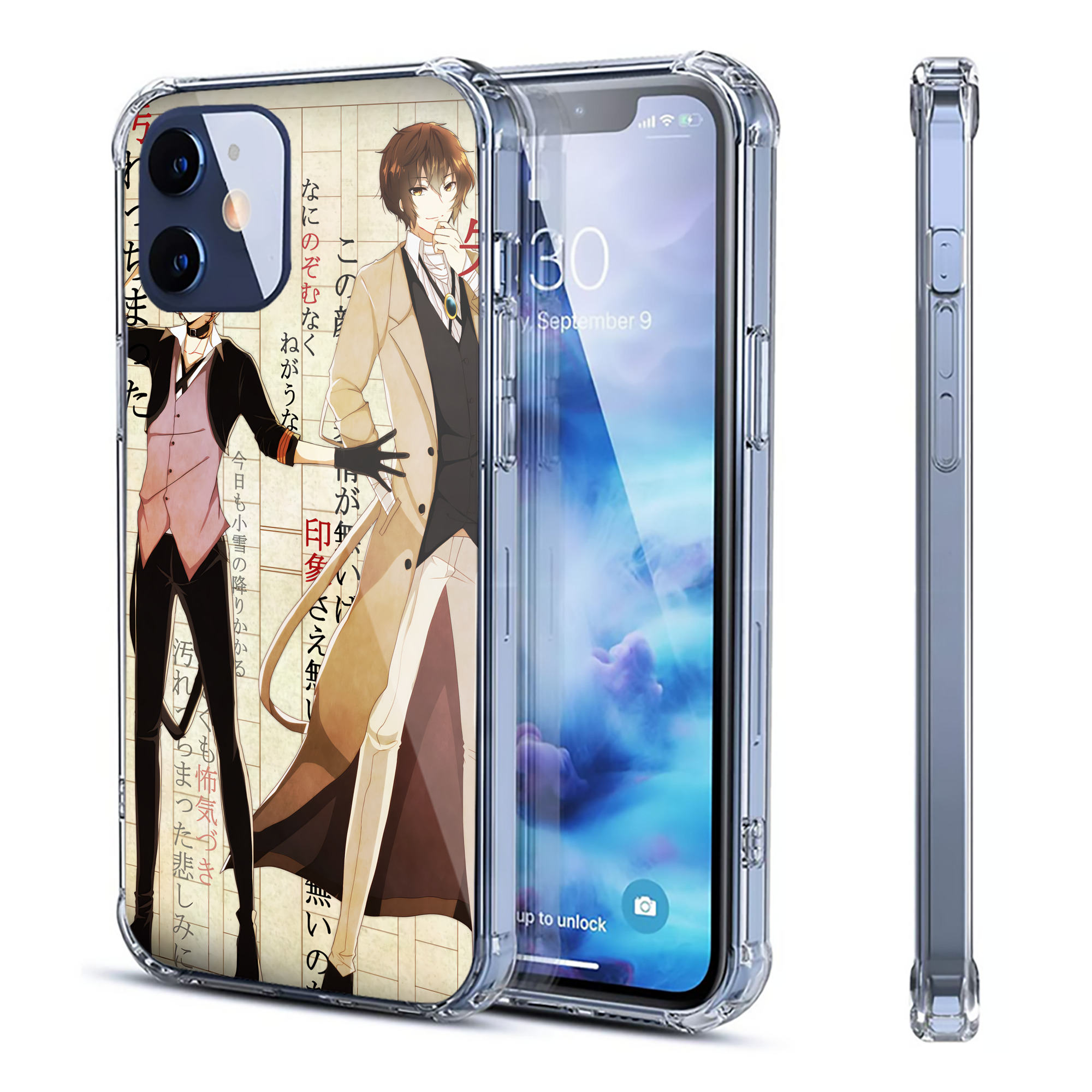 （画像用） 文豪ストレイドッグス Bungo Stray Dogs 【iPhone 12シリーズ対応】透明スマホケース（クリアソフトケース）